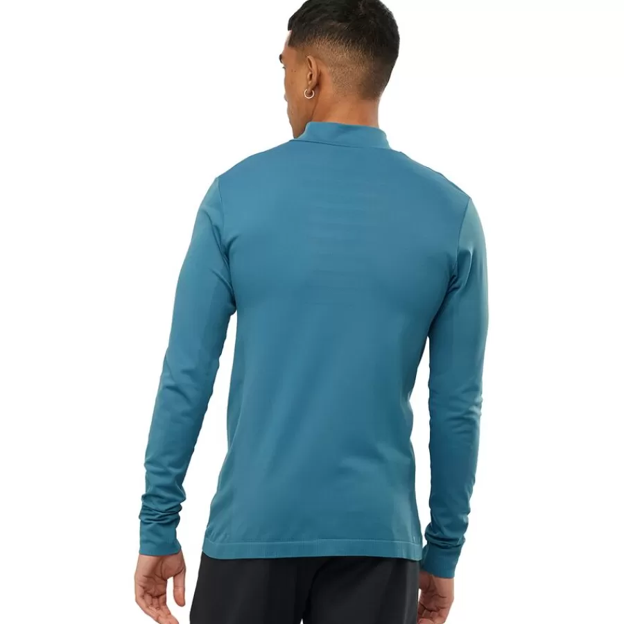 Men Salomon Clothing^Outlet – Explore Seamless Half-Zip Shirt – Men'S