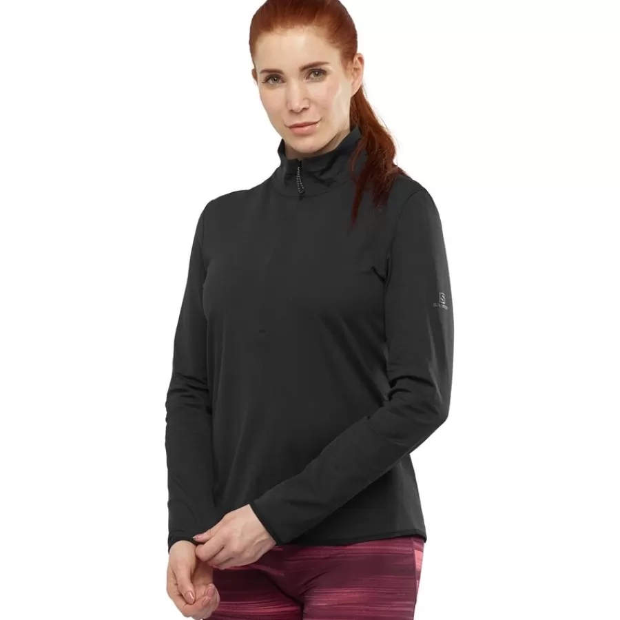 Women Salomon Clothing^Outlet – Outrack Half-Zip Midlayer Jacket – Women'S