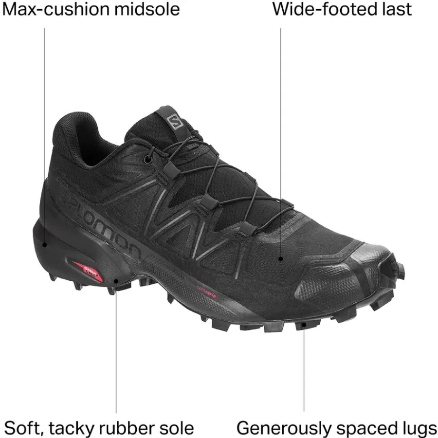 Men Salomon Footwear^Outlet – Speedcross 5 Wide Trail Running Shoe – Men'S