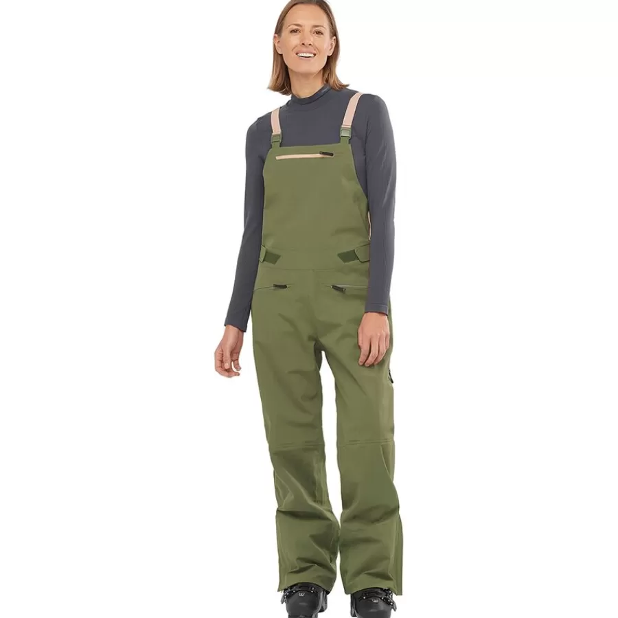 Women Salomon Clothing^Outlet – Stance 3 Layer Shell Bib Pant – Women'S